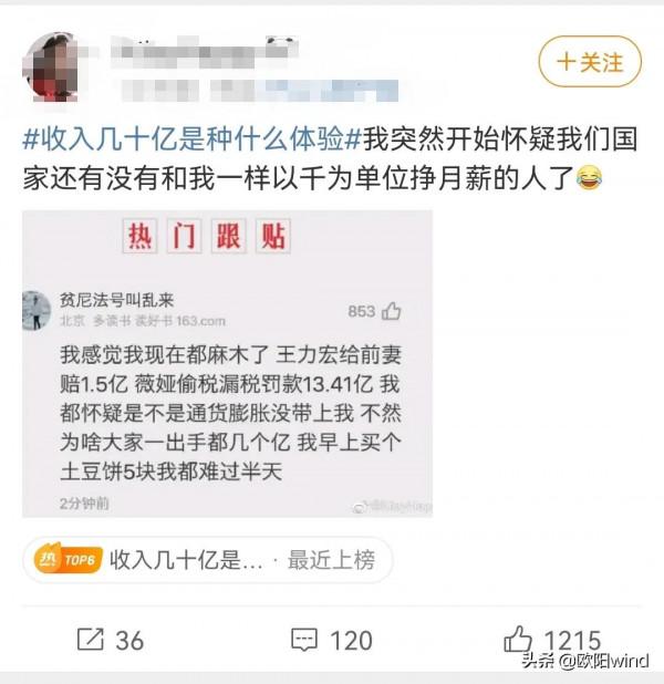 薇婭偷稅逃稅風波，網民對13.14億有了新的概念