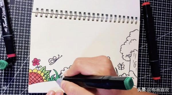 創意兒童畫:分享三款萬能背景畫法,卡通簡筆畫風格,收藏備用 創意兒童畫:分享三款萬能背景畫法,卡通簡筆畫風格,收藏備用