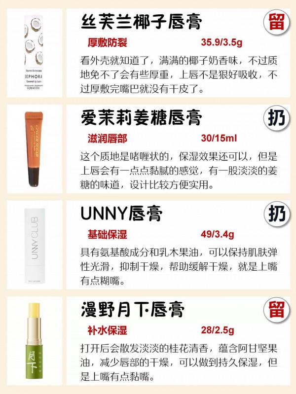 別再浪費錢亂買潤唇膏了！大眾&amp;小眾唇部護理產品小分享