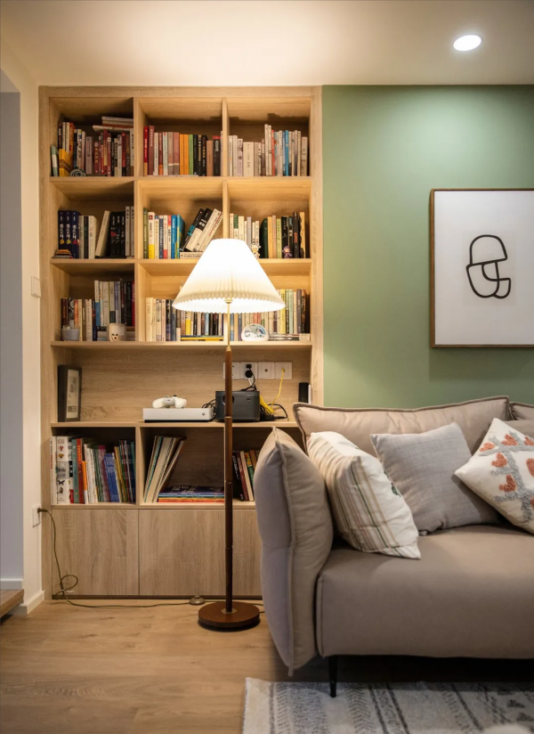 135m²北歐輕復古風三居，開放式廚房+吧檯，讓生活更有情調