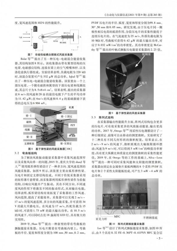 技術論文|基於顫振的壓電式風能採集器研究進展 技術論文|基於顫振的壓電式風能採集器研究進展
