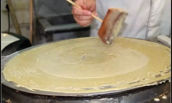 小米煎餅卷豬頭肉