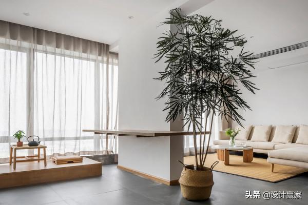 102㎡日式三居，百萬打造出的自然空間，日子過得與世無爭