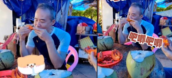 70歲王石戴草帽度假!街頭喝椰子水灑一身,大口啃木瓜好接地氣 70歲王石戴草帽度假!街頭喝椰子水灑一身,大口啃木瓜好接地氣