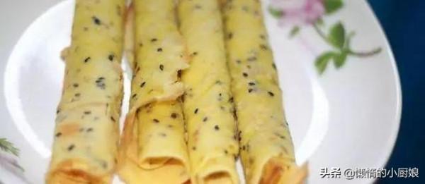 孩子想吃脆皮蛋卷，在家有鍋就能做，香甜可口，一捏就碎，酥掉渣