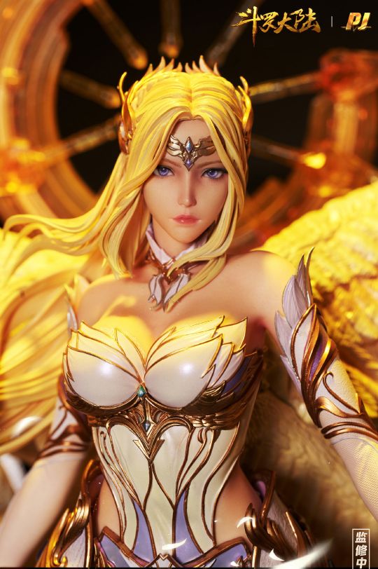 「斗羅大陸」千仞雪“天使降臨”1/4雕像手辦展示