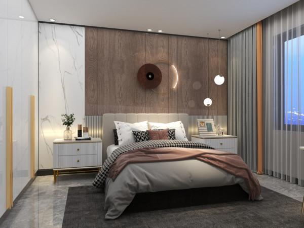 98㎡現代輕奢風，生活自然舒適，有格調