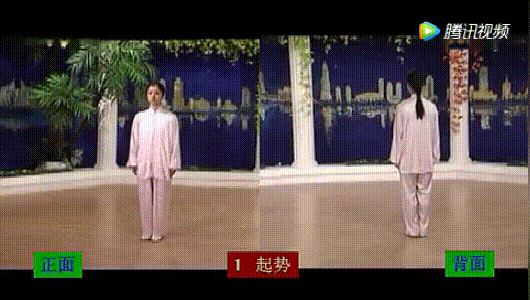 經典套路:24式簡化太極拳正反面演示 經典套路:24式簡化太極拳正反面演示