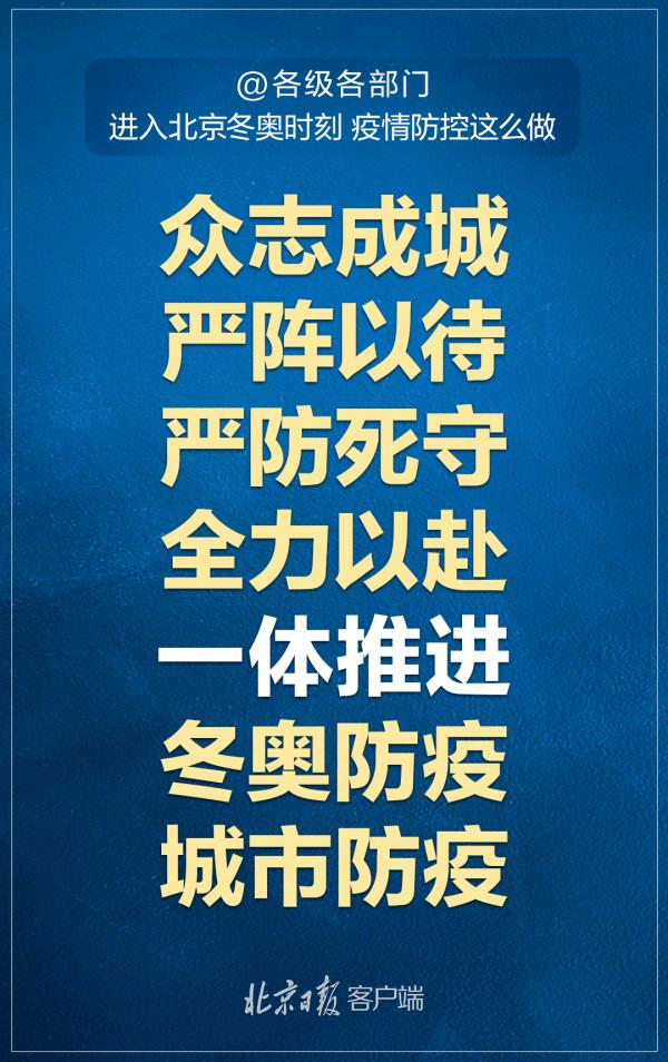 各級各部門注意！進入北京冬奧時刻，疫情防控這樣做