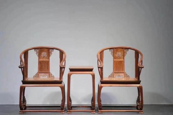 緬花皇宮椅三件套