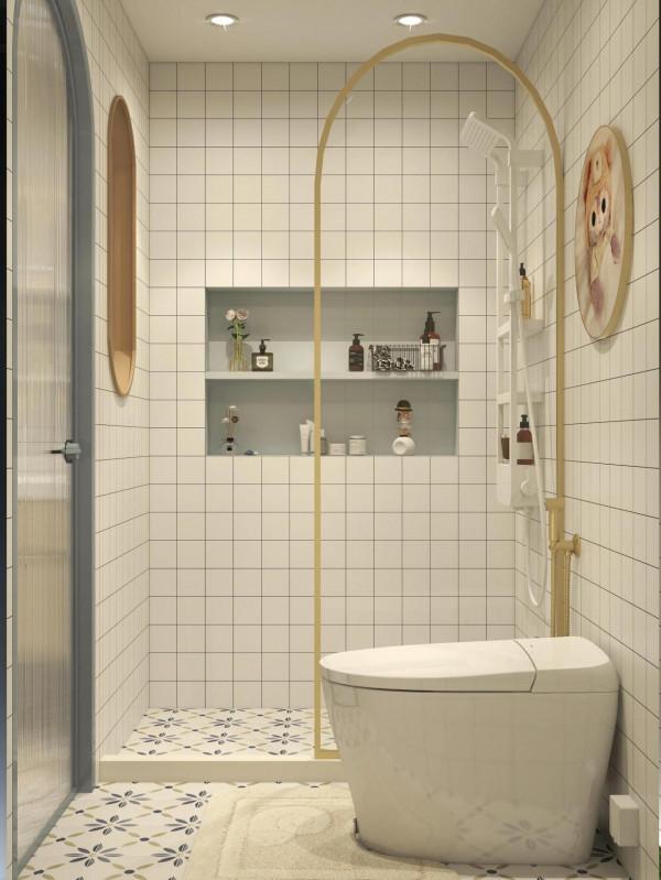 輕奢北歐風衛生間,佈局巧思,衛浴實用 輕奢北歐風衛生間,佈局巧思,衛浴實用