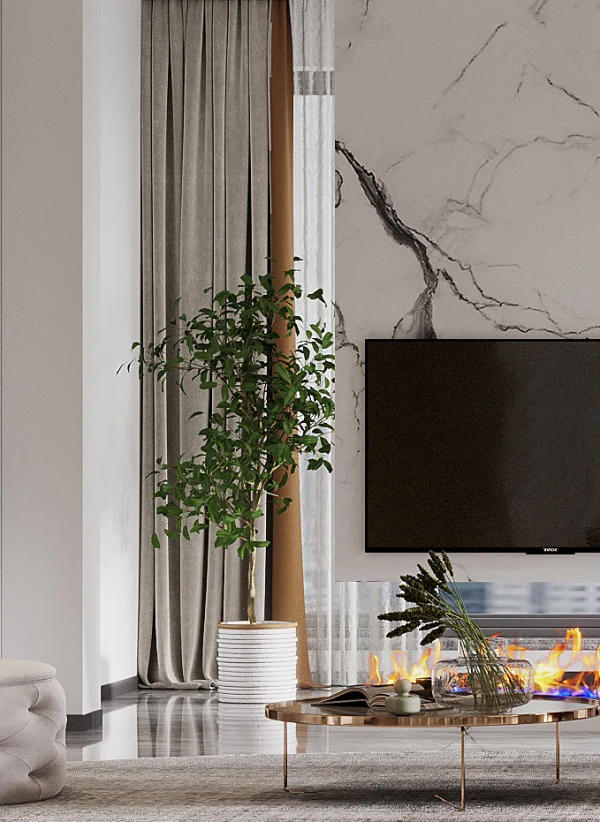 600㎡意式輕奢，大理石恰到好處的時尚雅緻