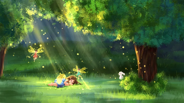 兒童畫教程｜不一樣的動漫課《立體的呈現之森系少女》