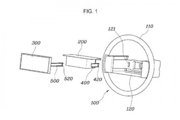 現代汽車新專利曝光 在方向盤上安裝顯示屏