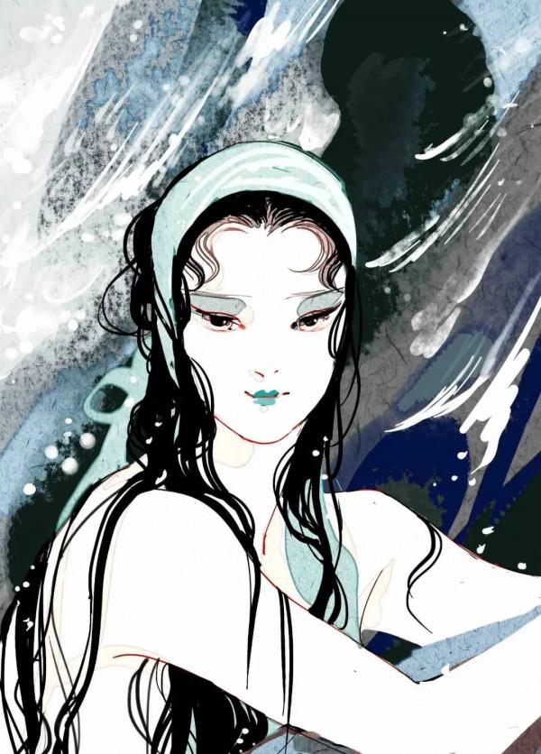 80後清華才女，把“詞牌名”畫成古風美人，每一張都忍不住儲存