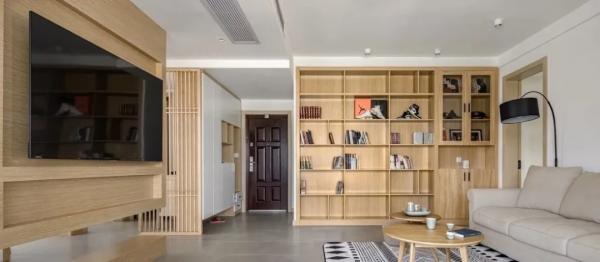 125平三居室,懸吊式電視背景牆、主臥隱藏衣帽間,極有個性 125平三居室,懸吊式電視背景牆、主臥隱藏衣帽間,極有個性