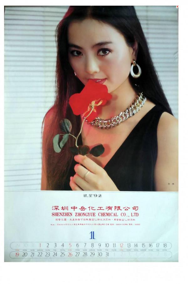 懷舊畫，1992年掛曆《銀星》，12名女星你認識多少？