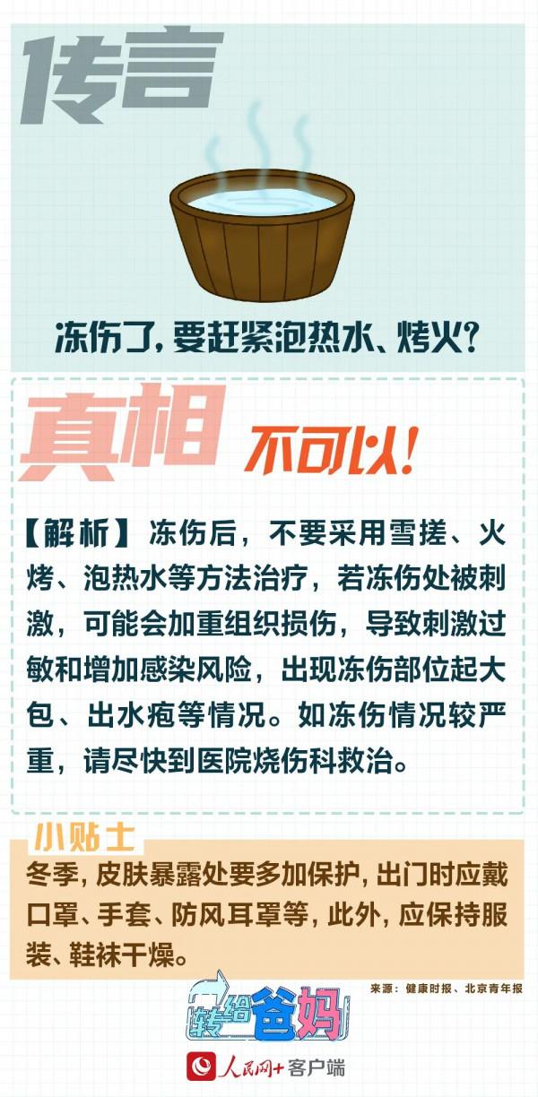 凍傷了，要趕緊泡熱水、烤火？