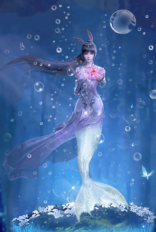 鬥羅女神化身美人魚，小舞清純，寧榮榮夢幻，看到比比東心動了