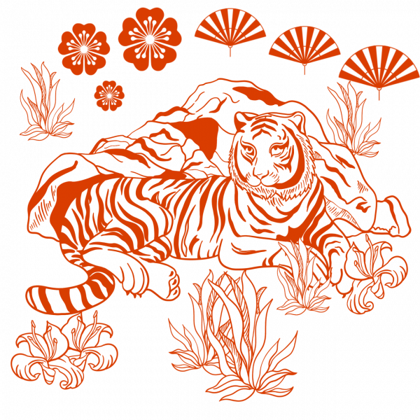 虎年剪紙藝術 虎年剪紙藝術