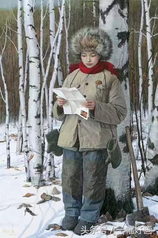 著名油畫家陳大中作品（紅衛兵）