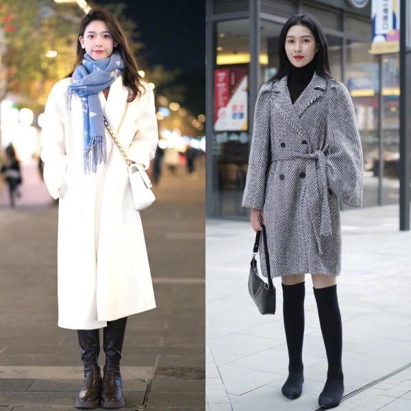 太陽好的冬天和大衣很配哦