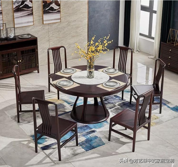 148㎡新中式，黑檀+黑胡桃傢俱，通透禪意，一進門就被治癒了