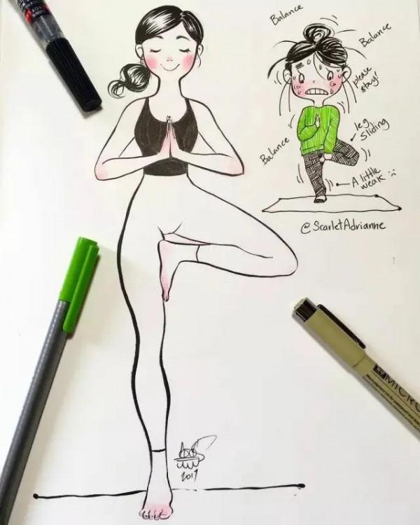 漫動作的瑜伽真的超級可愛吖 漫動作的瑜伽真的超級可愛吖