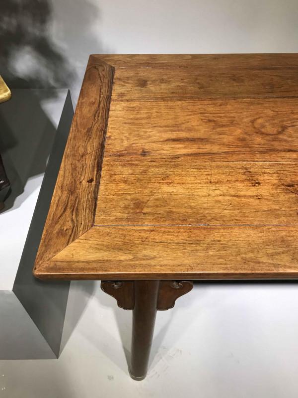 又見超大寬長比,清黃花梨小畫案板心兩拼 又見超大寬長比,清黃花梨小畫案板心兩拼