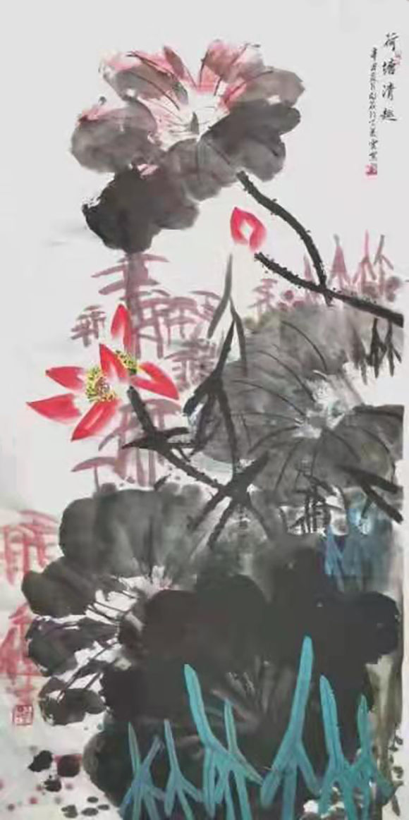 著名畫家胡美雲——畫風飄逸俊秀清新自然