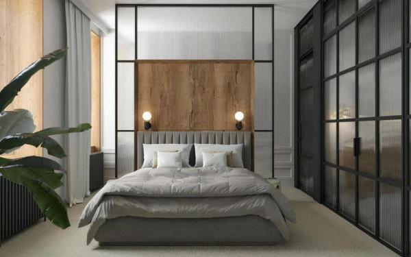 124平原木色與綠色搭配的櫥櫃，是客廳一道亮麗的風景線