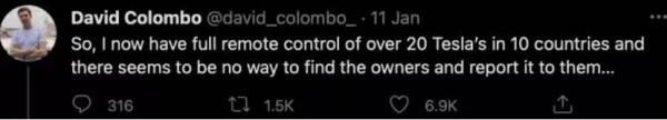 德國小夥“黑”掉13個國家的25輛特斯拉，“雲偷車”將成為可能？