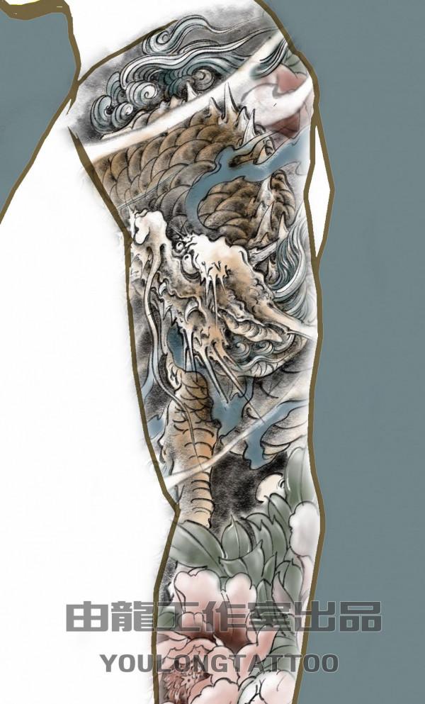 花臂麒麟紋身圖案 花臂麒麟紋身圖案