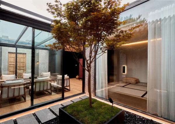 跨國夫妻爆改北京大雜院,100㎡做一居室,剩下的全給景觀花園 跨國夫妻爆改北京大雜院,100㎡做一居室,剩下的全給景觀花園