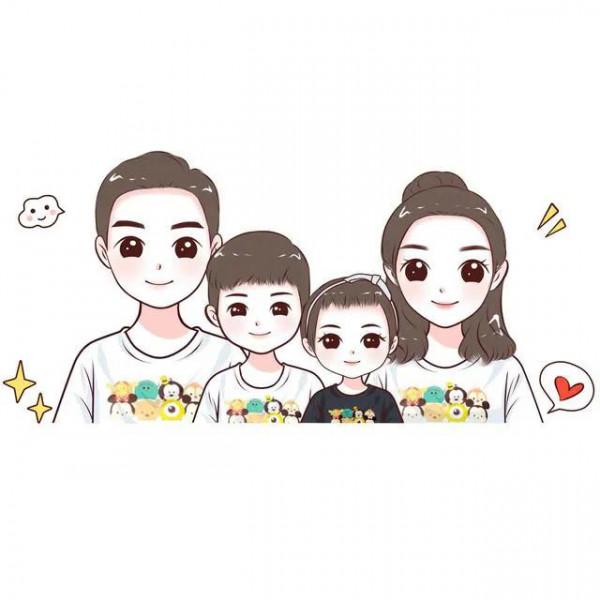 一家四口微信頭像 一家四口微信頭像