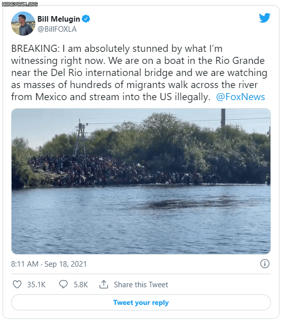 “美國正在成為臭水溝!”上萬難民湧入德州,特朗普炮轟拜登 “美國正在成為臭水溝!”上萬難民湧入德州,特朗普炮轟拜登