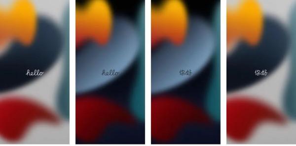 蘋果手機ios15系統歡迎介面hello你好手機桌布 蘋果手機ios15系統歡迎介面hello你好手機桌布