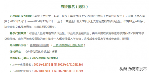 高陽鎮2022年徵兵倡議書