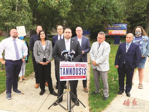 史島眾多民代舉行記者會反對取消資優班