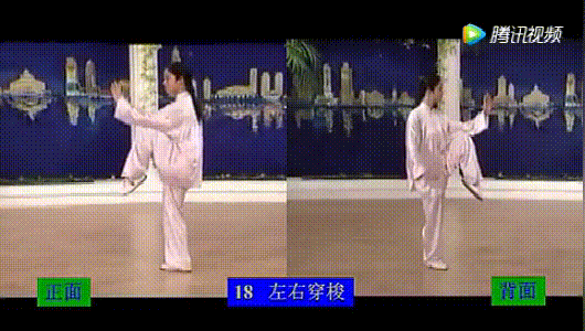 經典套路:24式簡化太極拳正反面演示 經典套路:24式簡化太極拳正反面演示