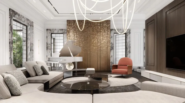 189㎡輕奢豪宅，一半生活，一半藝術