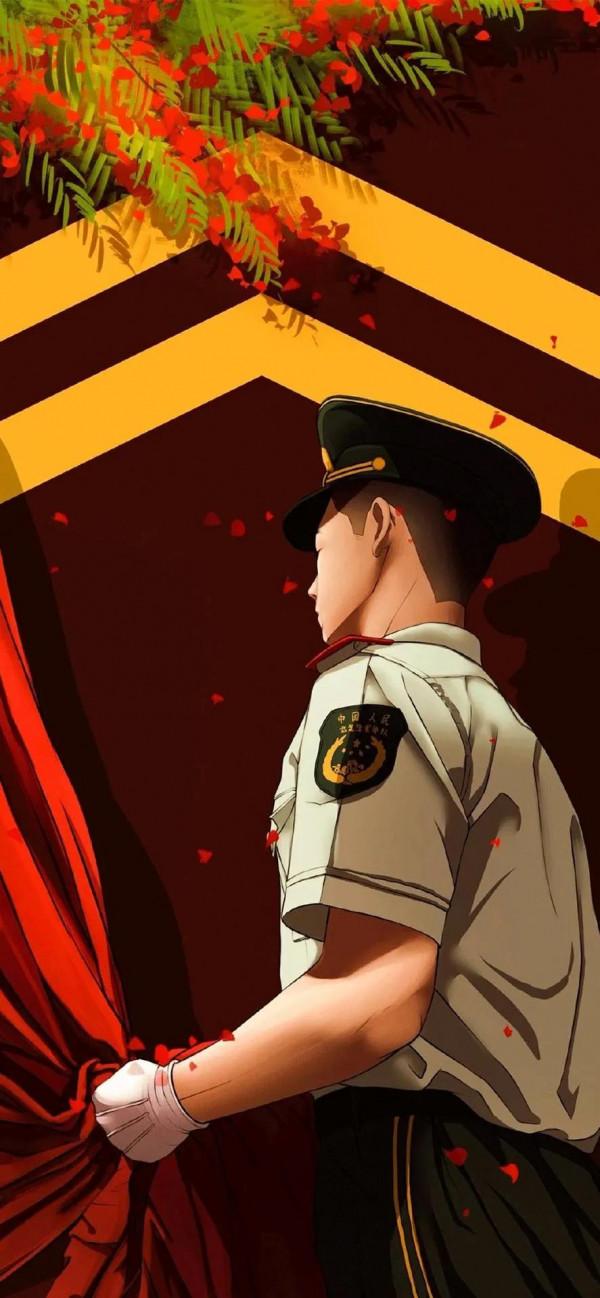 硬核軍人手機桌布：青春有很多樣子，很慶幸青春裡有穿軍裝的樣子