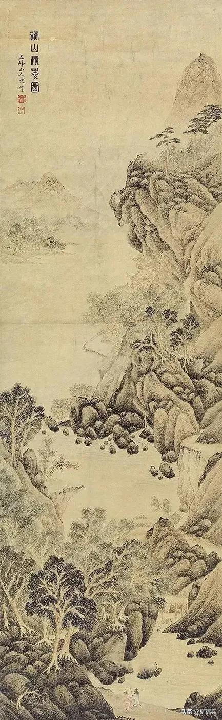 名家山水畫《積翠圖》欣賞 名家山水畫《積翠圖》欣賞