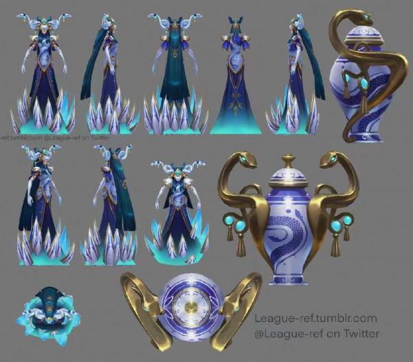 英雄聯盟青花瓷系列面板有怎麼樣的背景故事和小彩蛋？