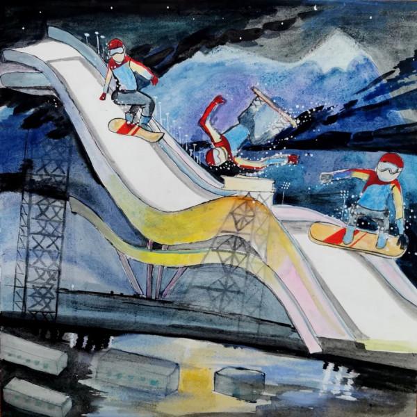 “我心中的奧運健兒”詩書畫作品（7）