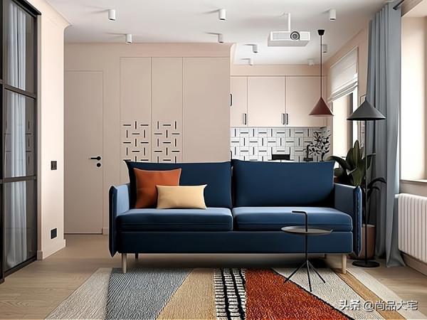 單親媽媽和8歲女兒的35㎡公寓，配色讓人賞心悅目，時尚又溫馨