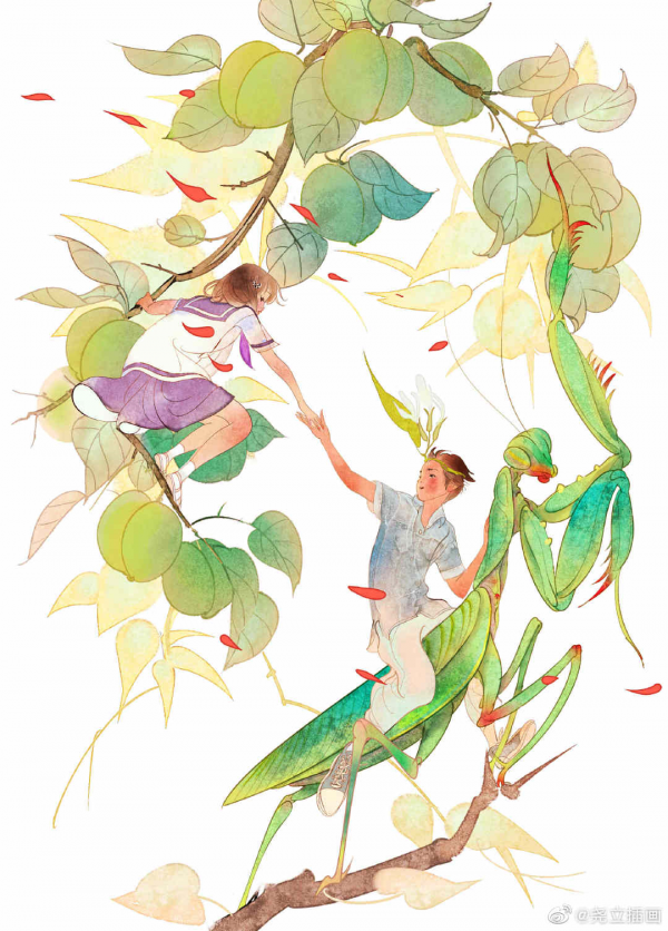 80後清華才女，把“詞牌名”畫成古風美人，每一張都忍不住儲存