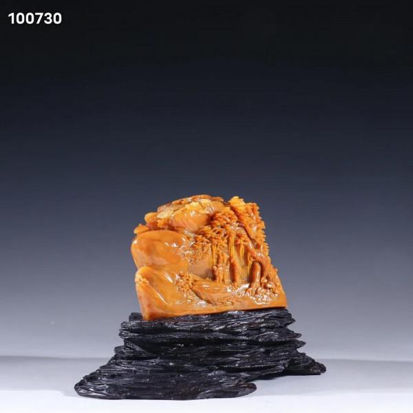 清代 極品田黃石人物故事山子擺件規格：高7.5cm長14cm寬8.5cm