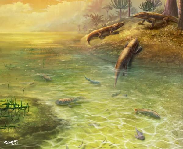 脊椎動物崛起，目標征服陸地——泥盆紀