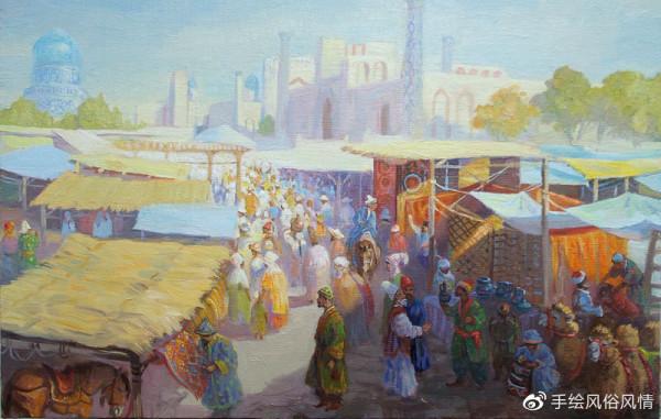 古絲綢之路-哈薩克風俗畫欣賞